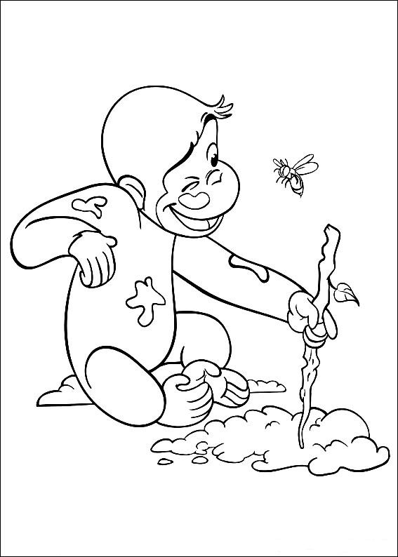Kids-n-fun.com | 30 coloring pages of Curious George